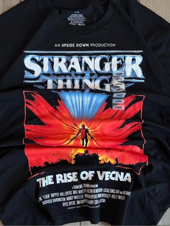 Stranger Things Other - Stranger Things "The Rise of Vecna" Short Sleeve Tee - Black